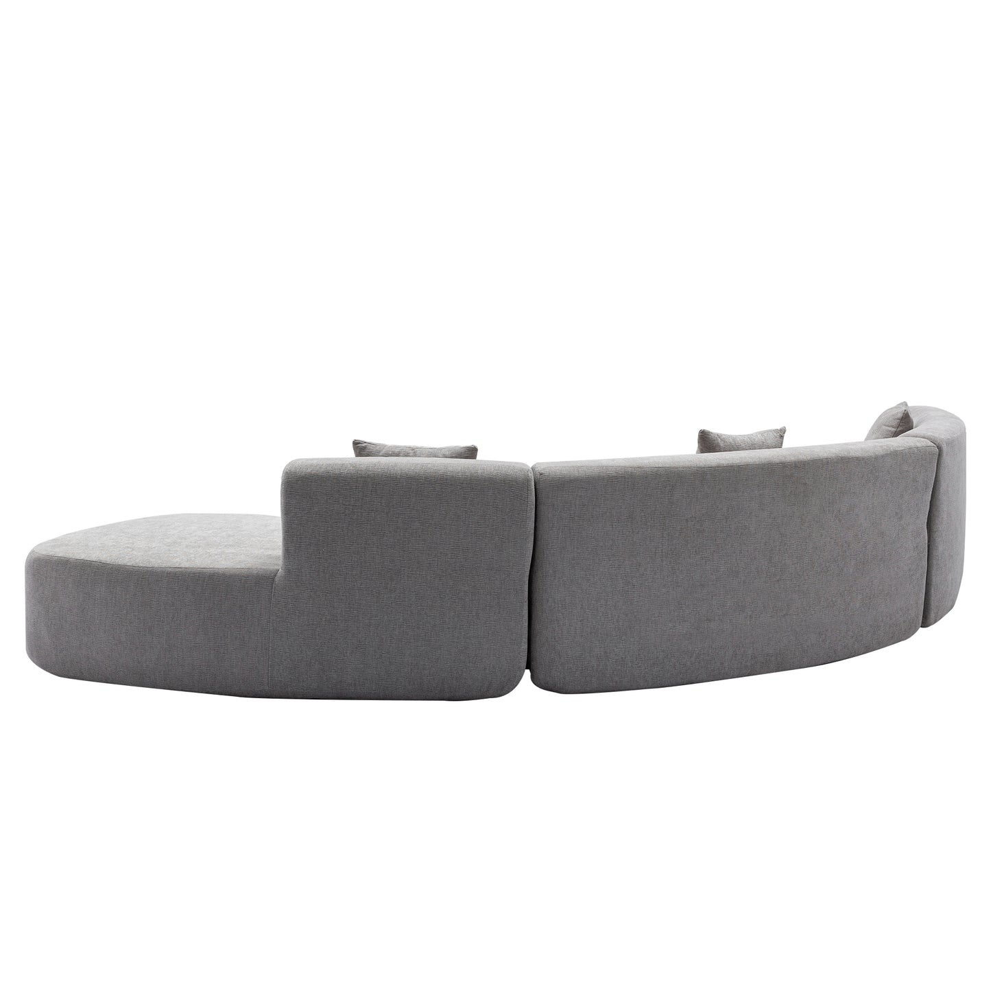 Healdsburg Contemporary Chenille Curved Sectional