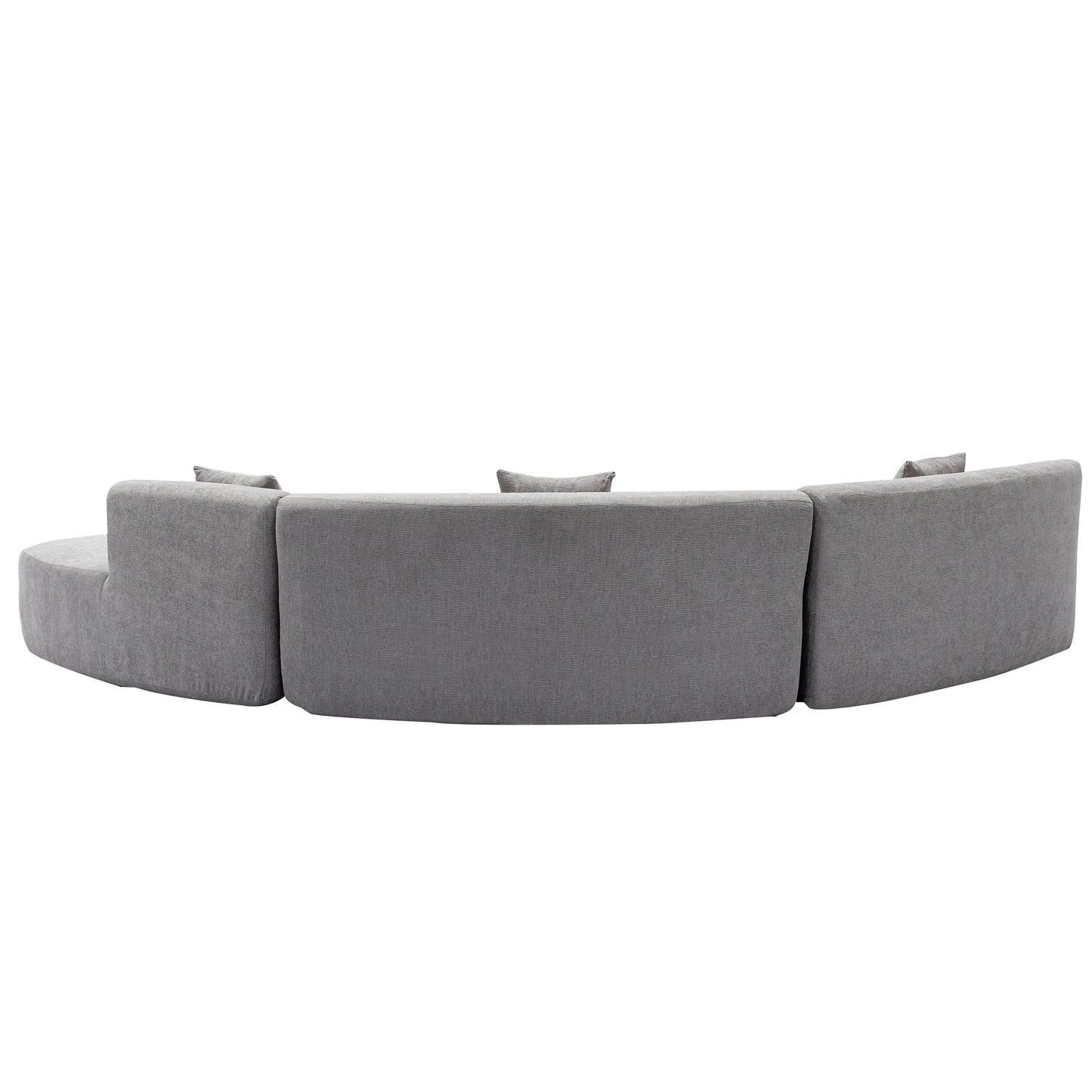 Healdsburg Contemporary Chenille Curved Sectional