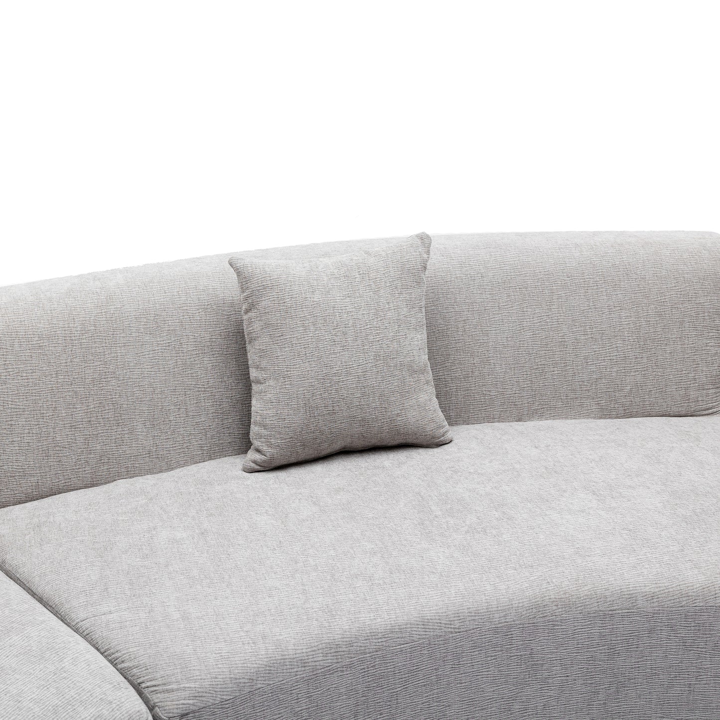 Healdsburg Contemporary Chenille Curved Sectional