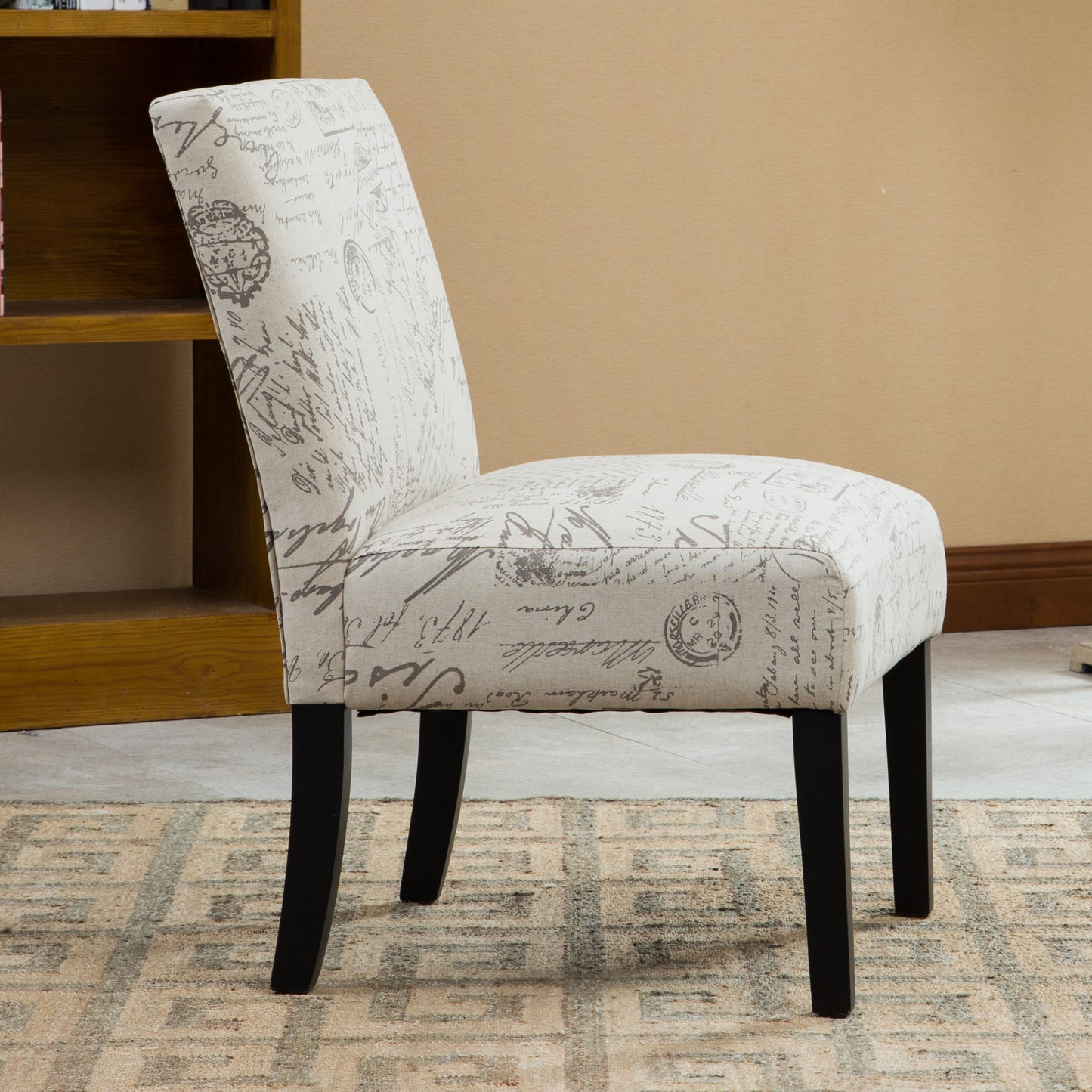 Lula Modern Botticelli Print Fabric Chair