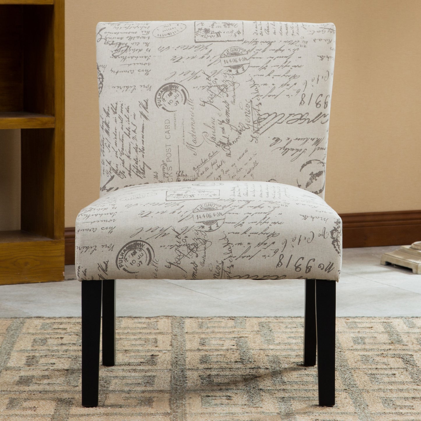 Lula Modern Botticelli Print Fabric Chair