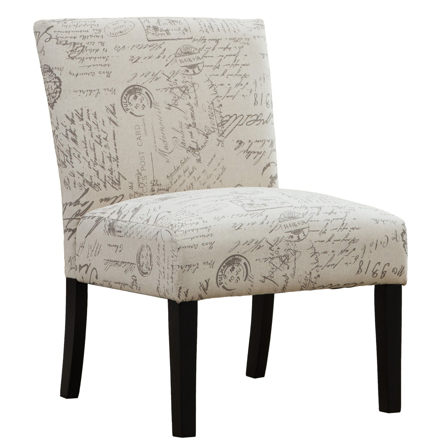 Lula Modern Botticelli Print Fabric Chair