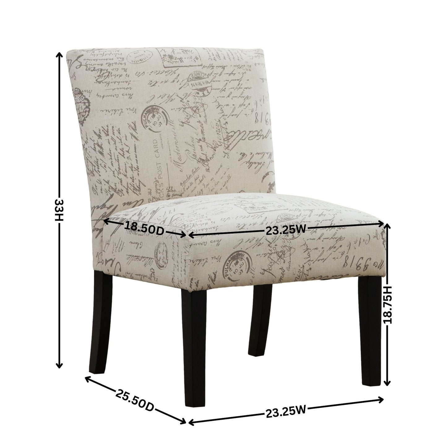 Lula Modern Botticelli Print Fabric Chair