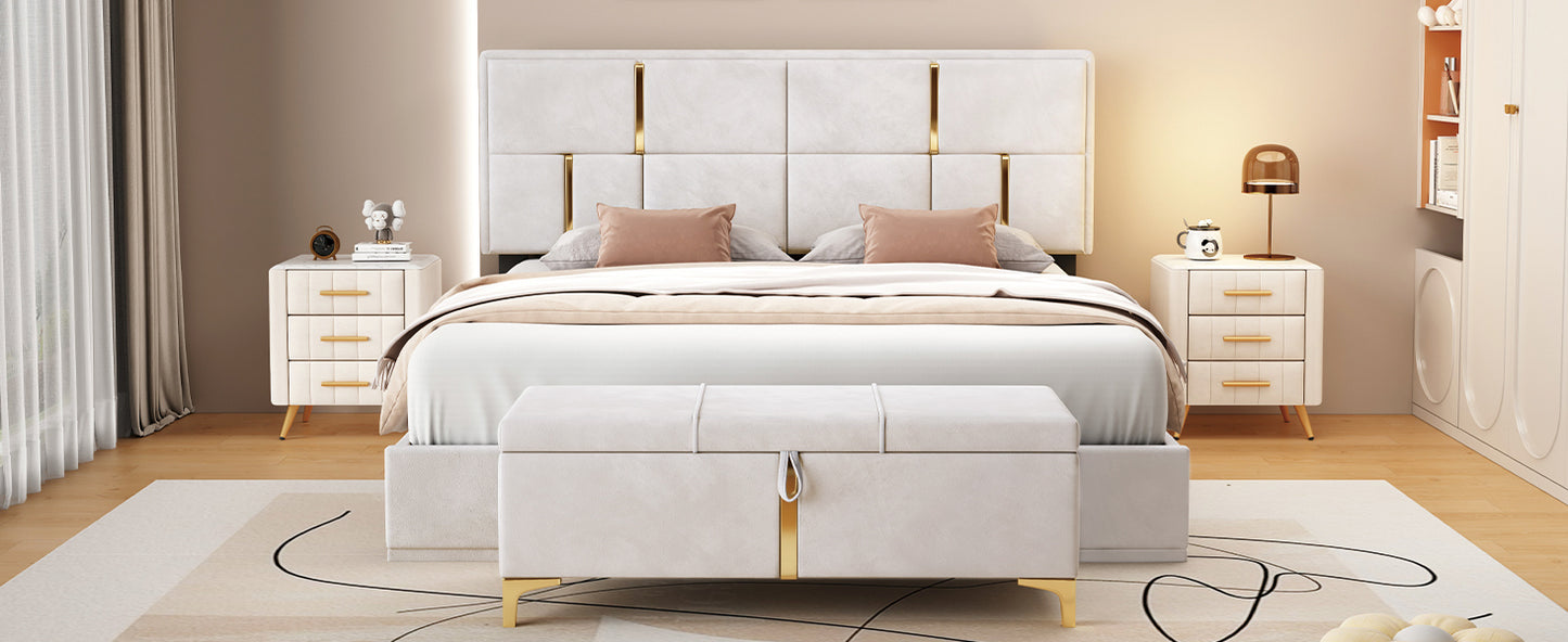Westport Contemporary 2-Pieces Bedroom Sets Storage