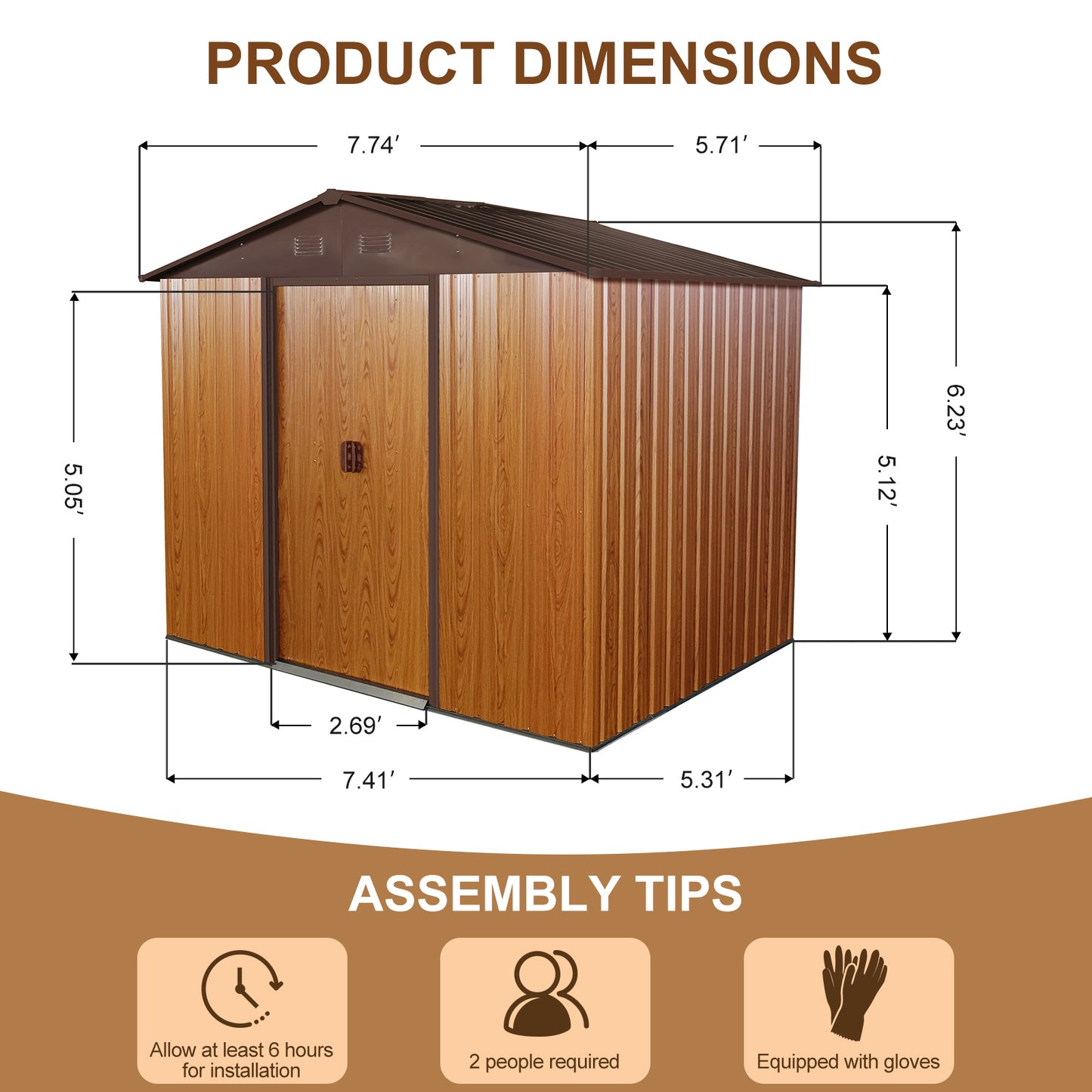 Oakridge Industrial Metal Storage Shed