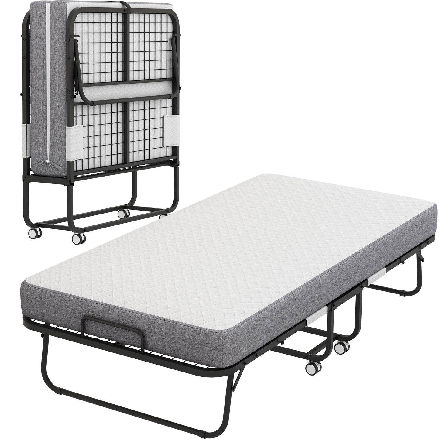 Ghivi Modern Folding Rollaway Guest Bed