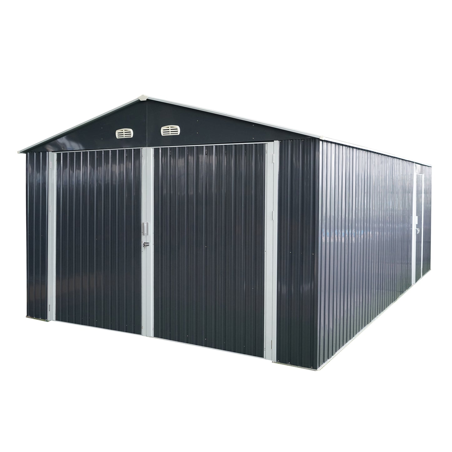 Irvington Industrial Metal Outdoor Storage Shed