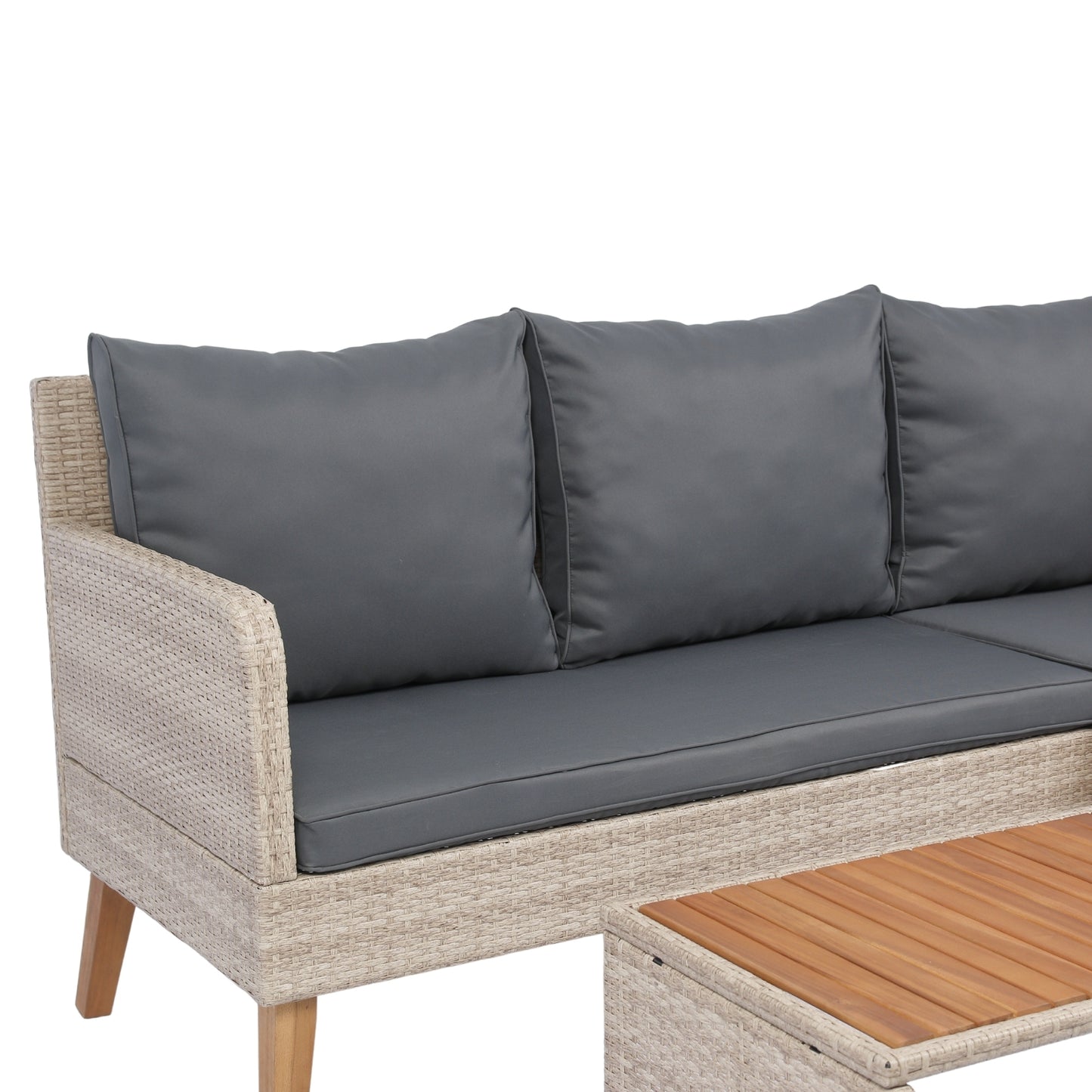 Bartholomew Modern Rattan Outdoor Sofa