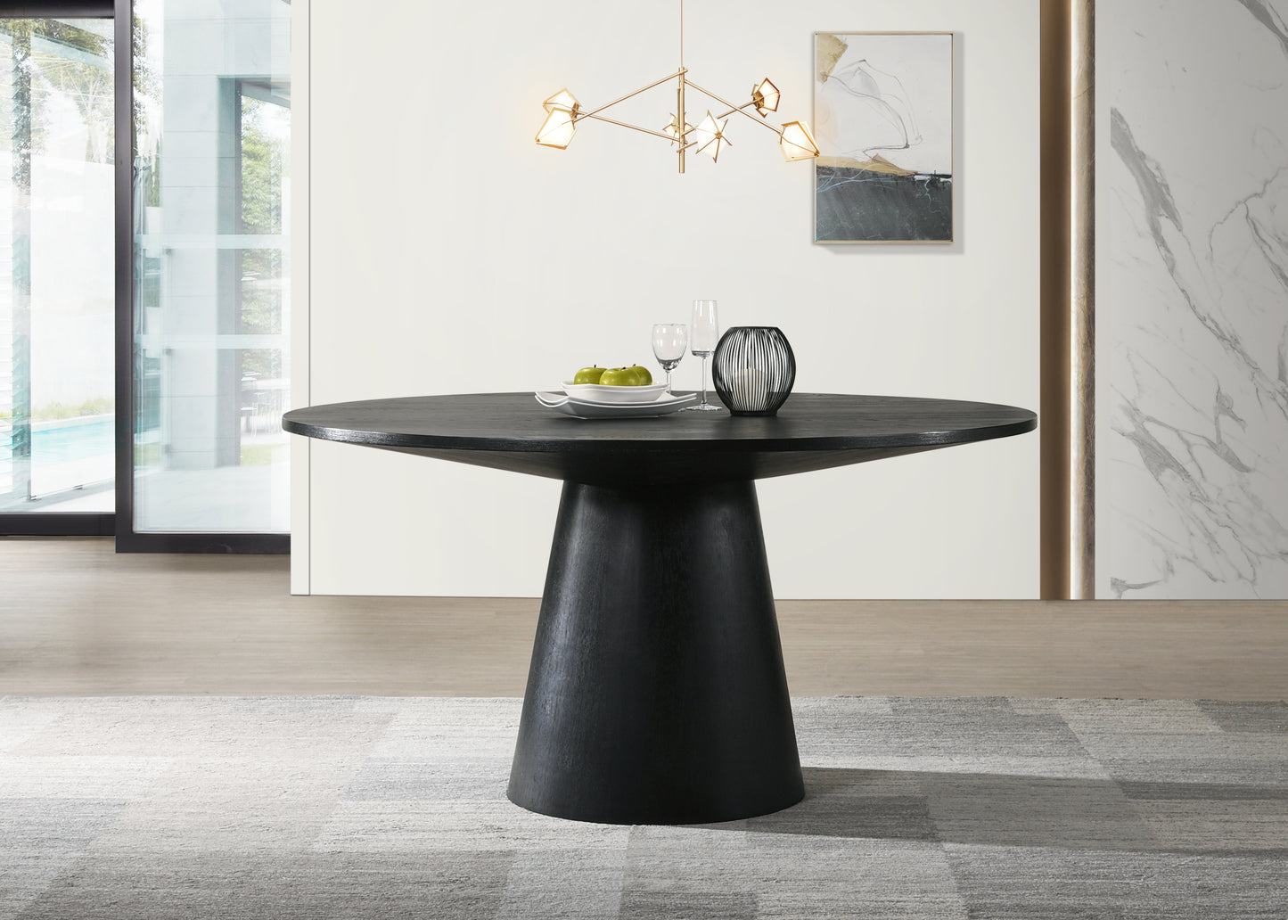 Westport Contemporary Ebony Dining Table