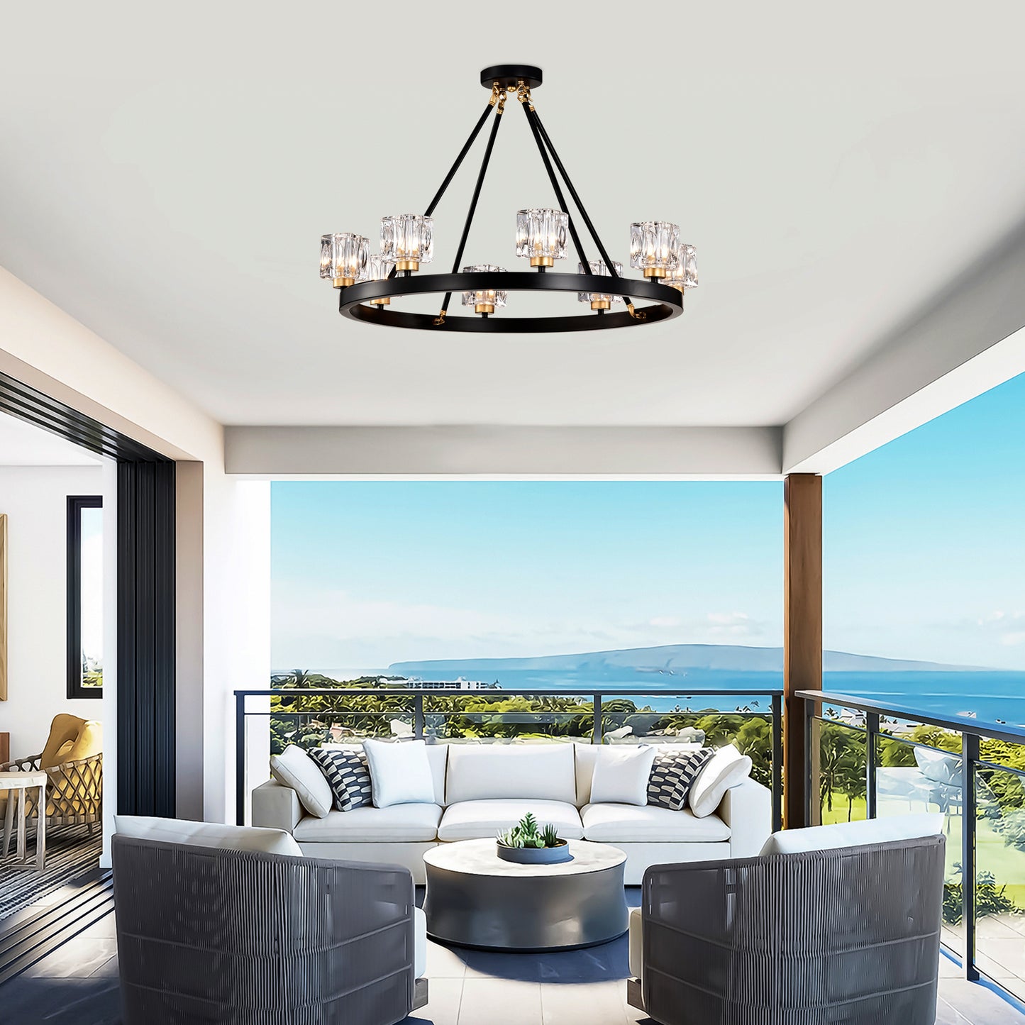Justo Modern Crystal Chandelier