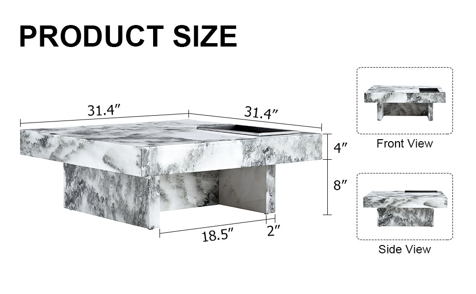 Jiron Modern Fusion Marble Coffee Table