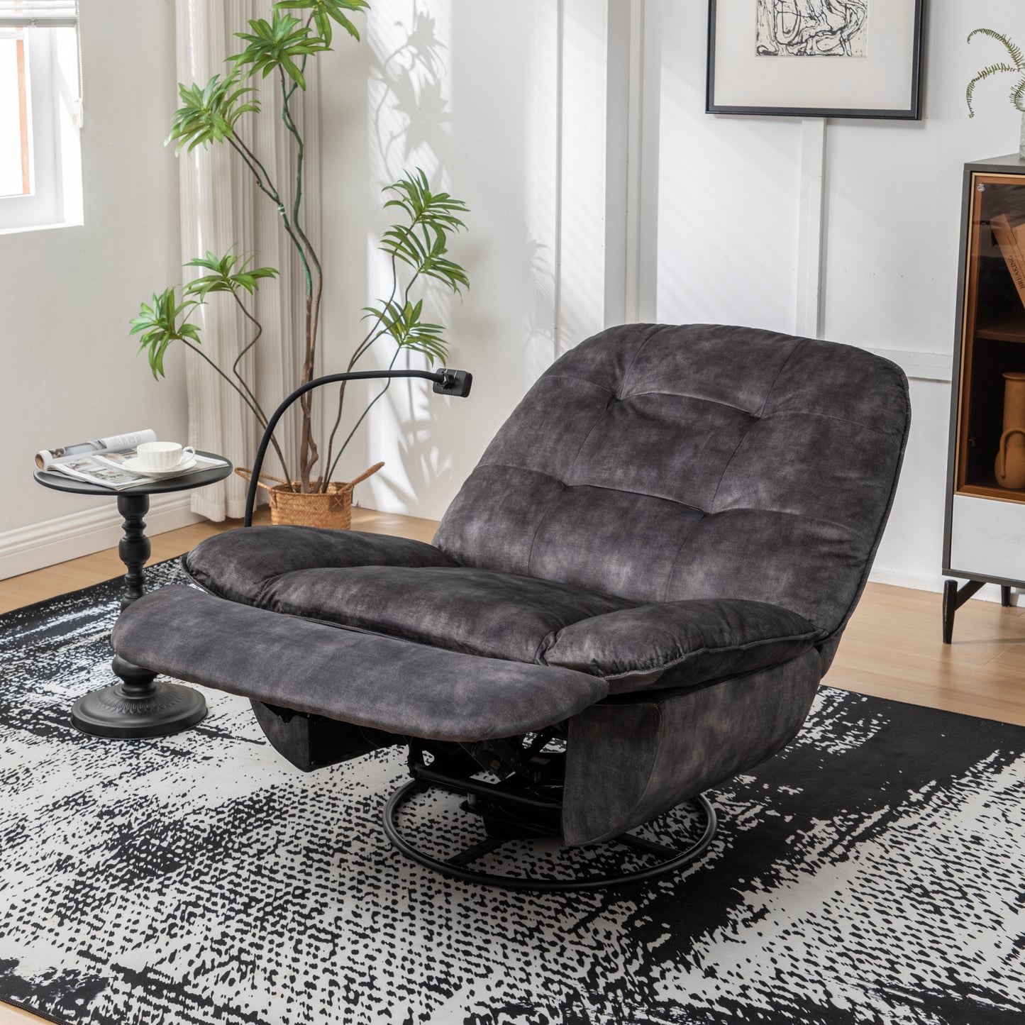 Irvington Modern Velvet Recliner Chair