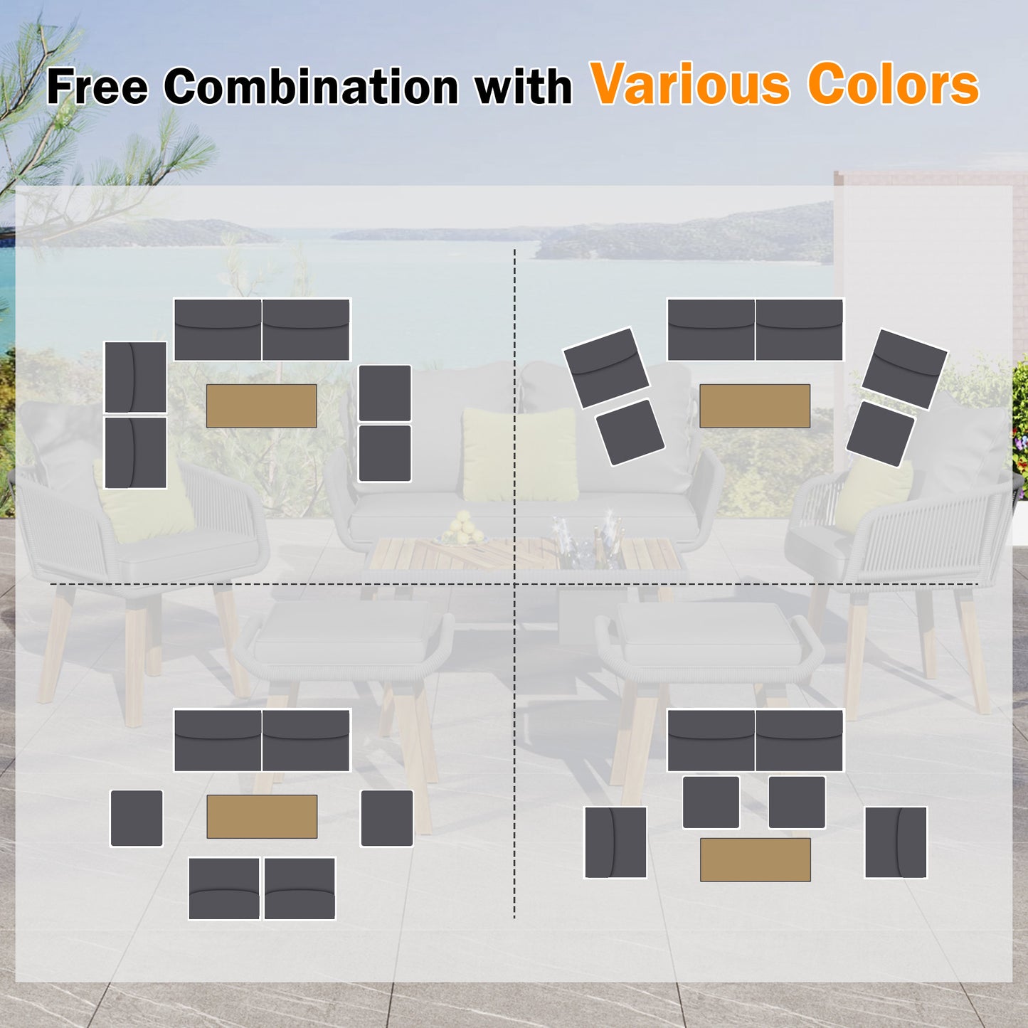 Calista Contemporary Outdoor Acacia Patio Set
