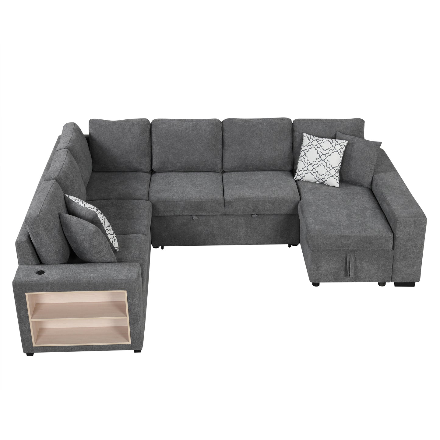 Lazzareschi Contemporary Pull-out Storage Sofa