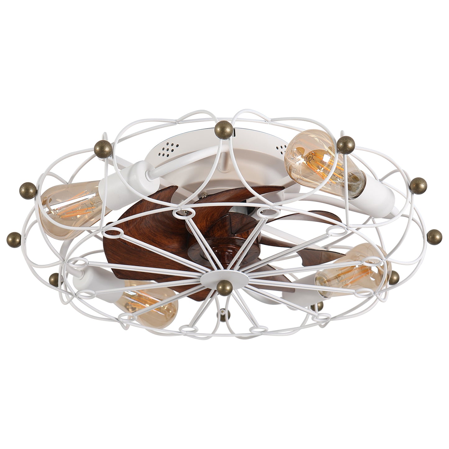Amity Modern Caged Ceiling Fan