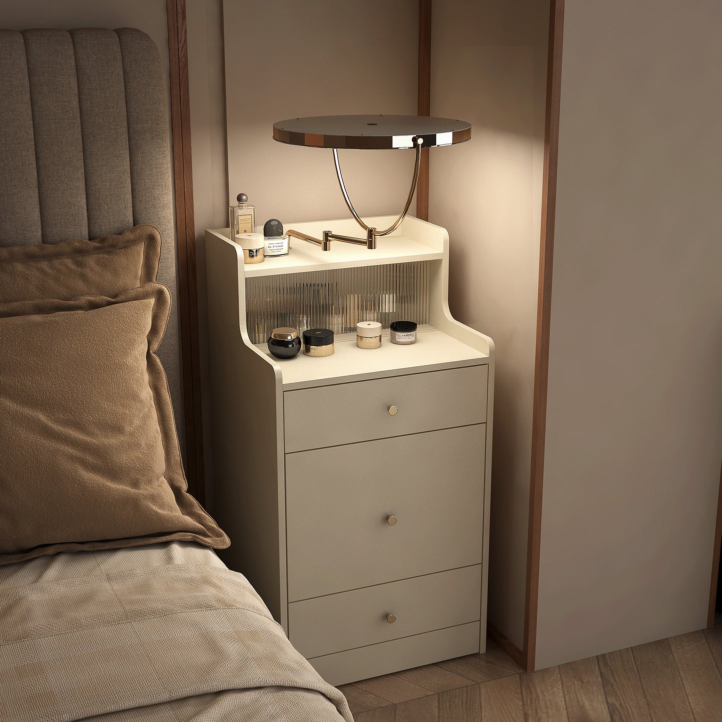 Centerville Contemporary Compact Makeup Vanity