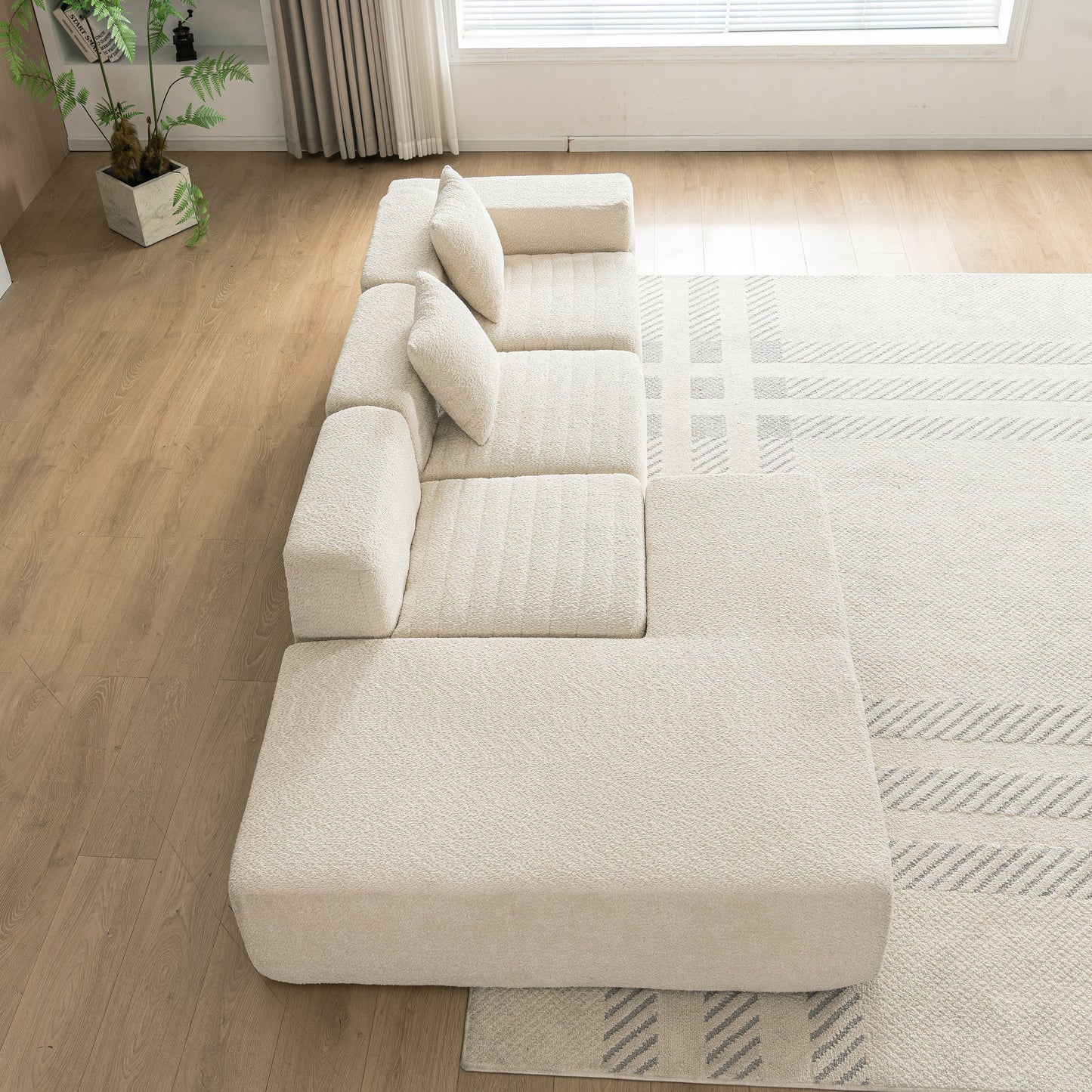 Luz Contemporary Sectional Sofa Set