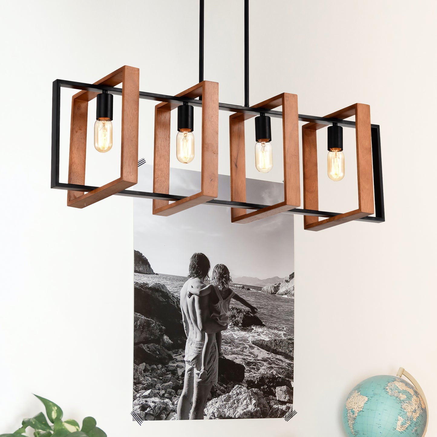 Bartholomew Industrial Rectangular Chandelier
