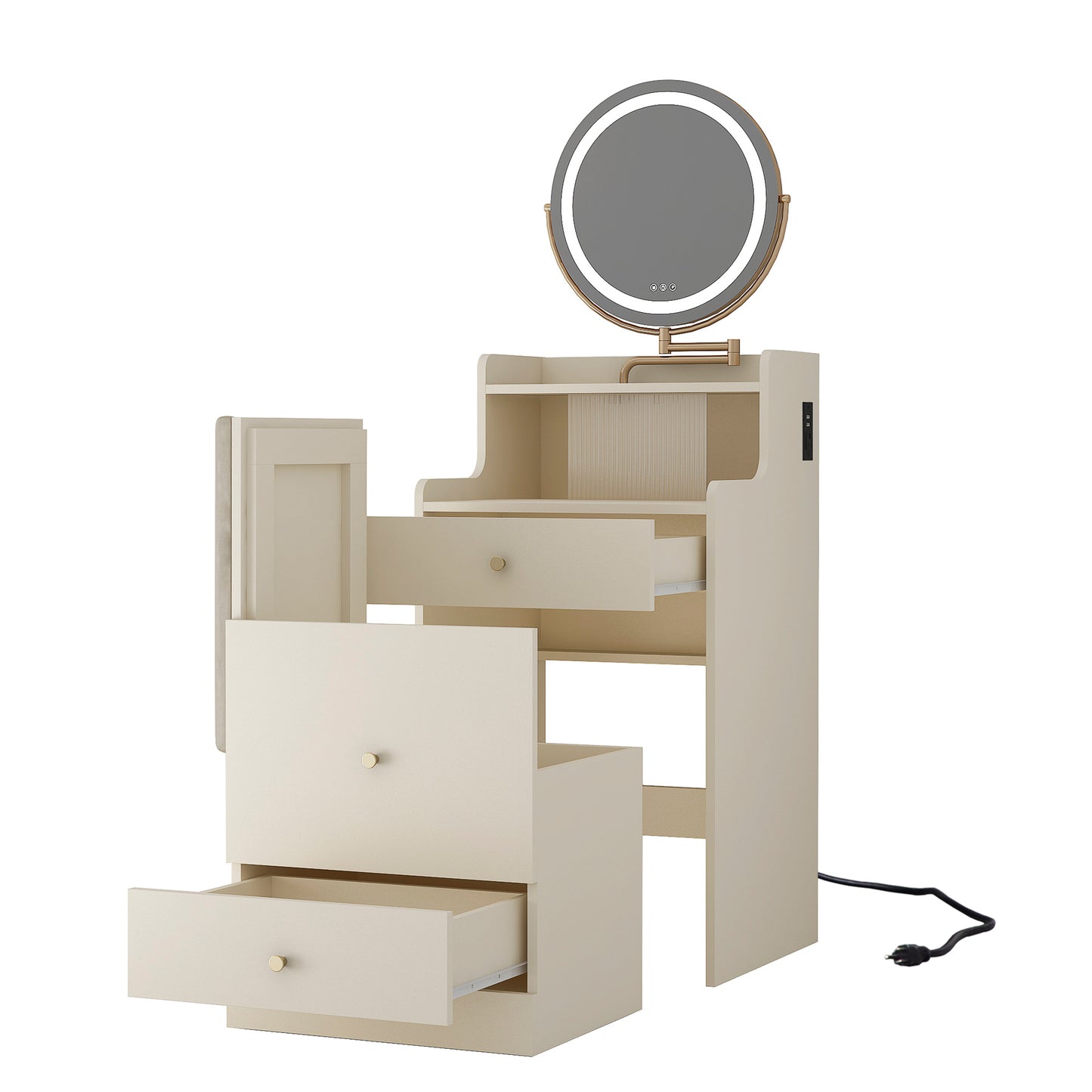 Centerville Contemporary Compact Makeup Vanity