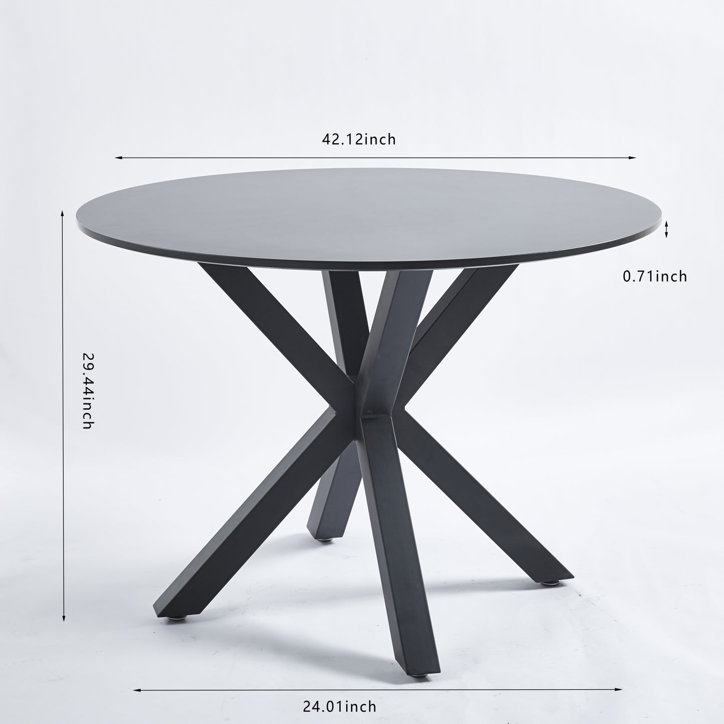 Amity Mid-Century Pedestal Dining Table