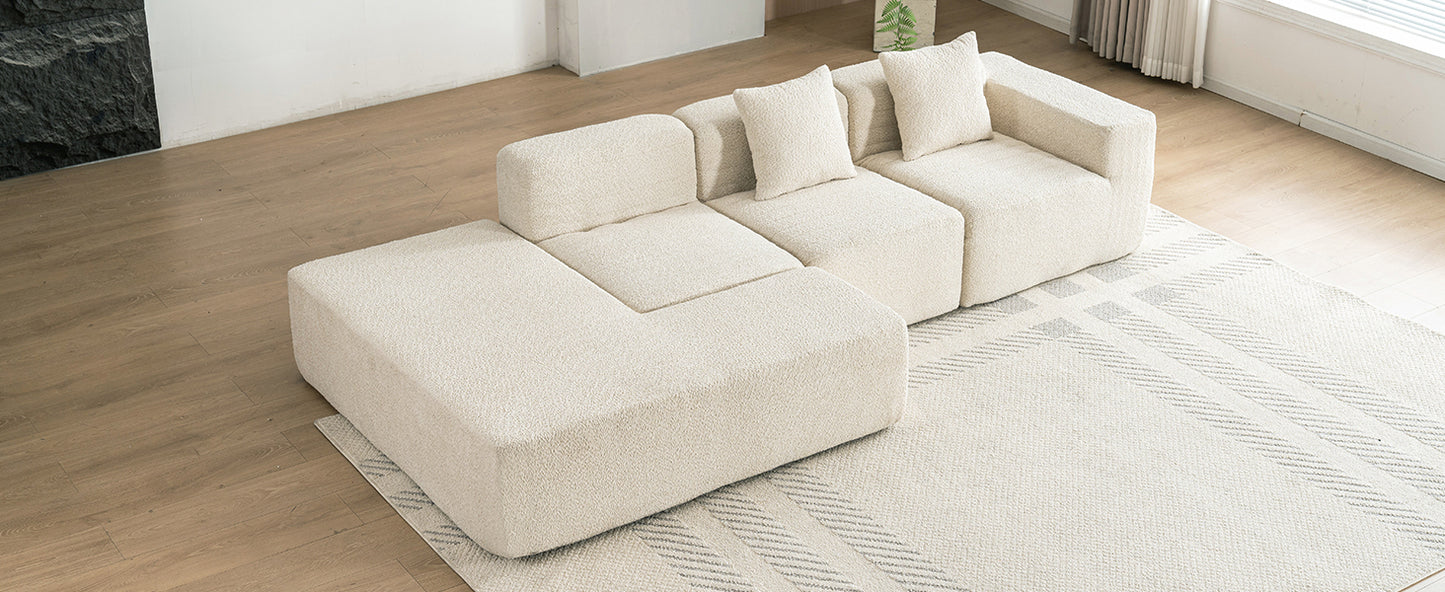 Luz Contemporary Sectional Sofa Set