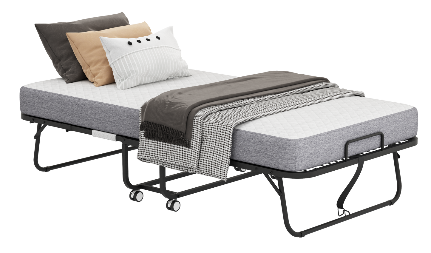 Ghivi Modern Folding Rollaway Guest Bed