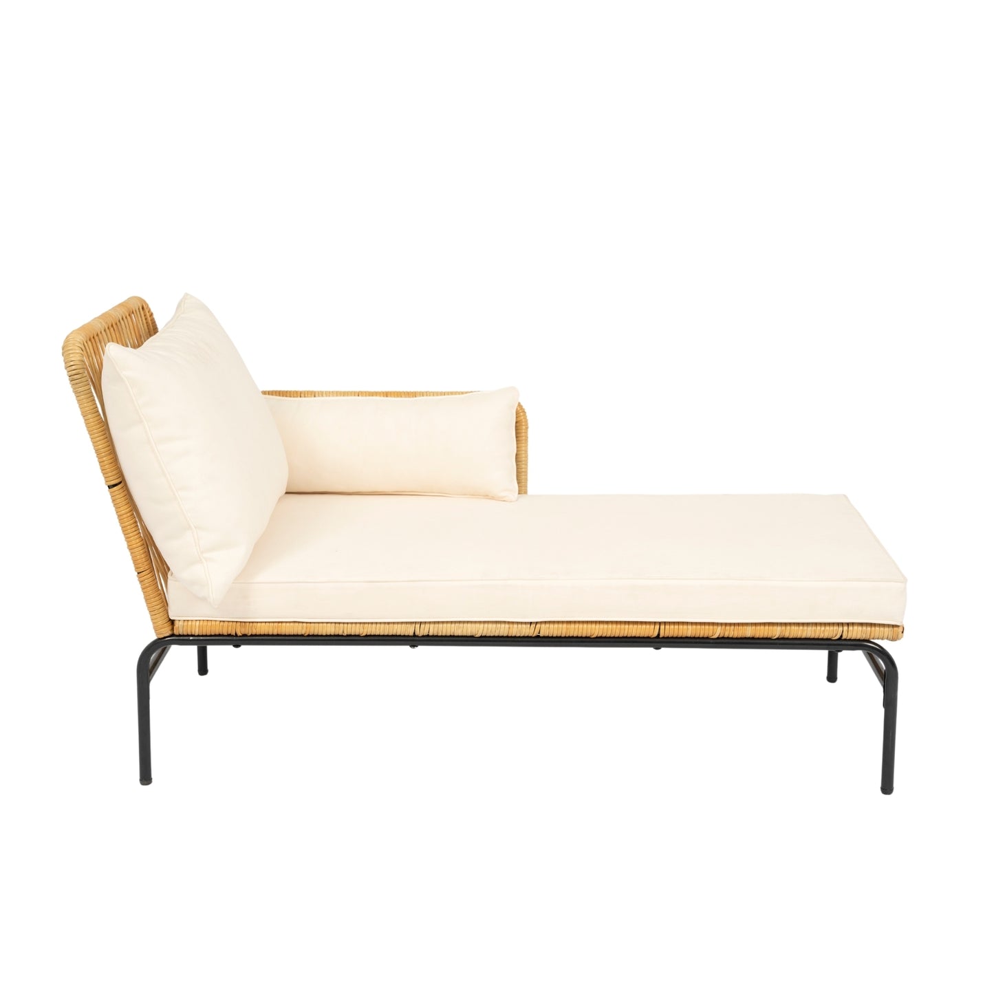 Marcel Modern Natural Wicker Patio Set