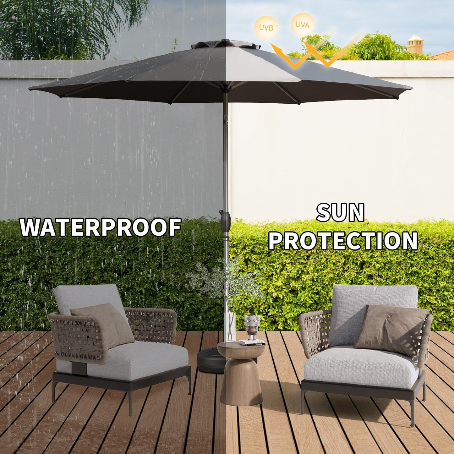 Mission Contemporary Patio Market Umbrella