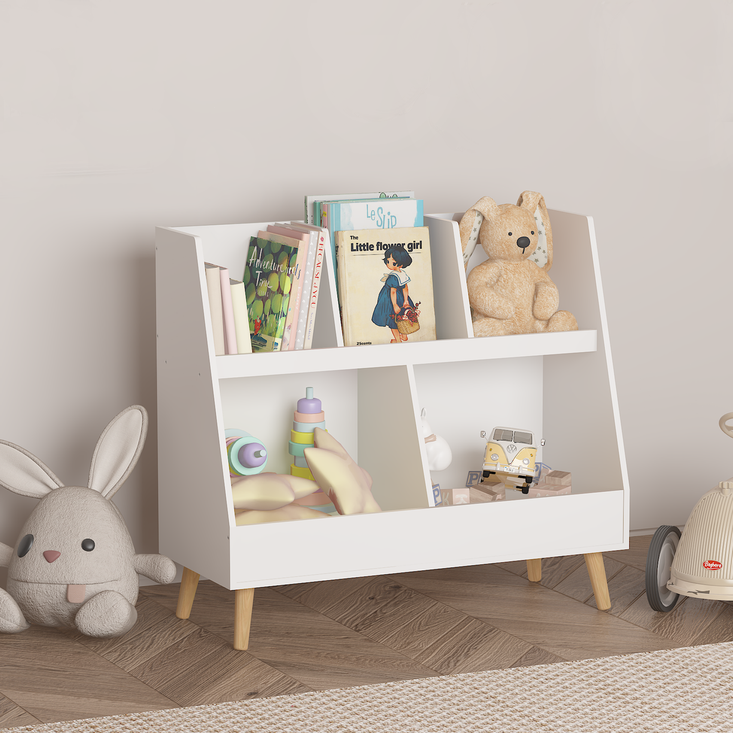 Healdsburg Craftsman Kids shelf Cubbies Organizer
