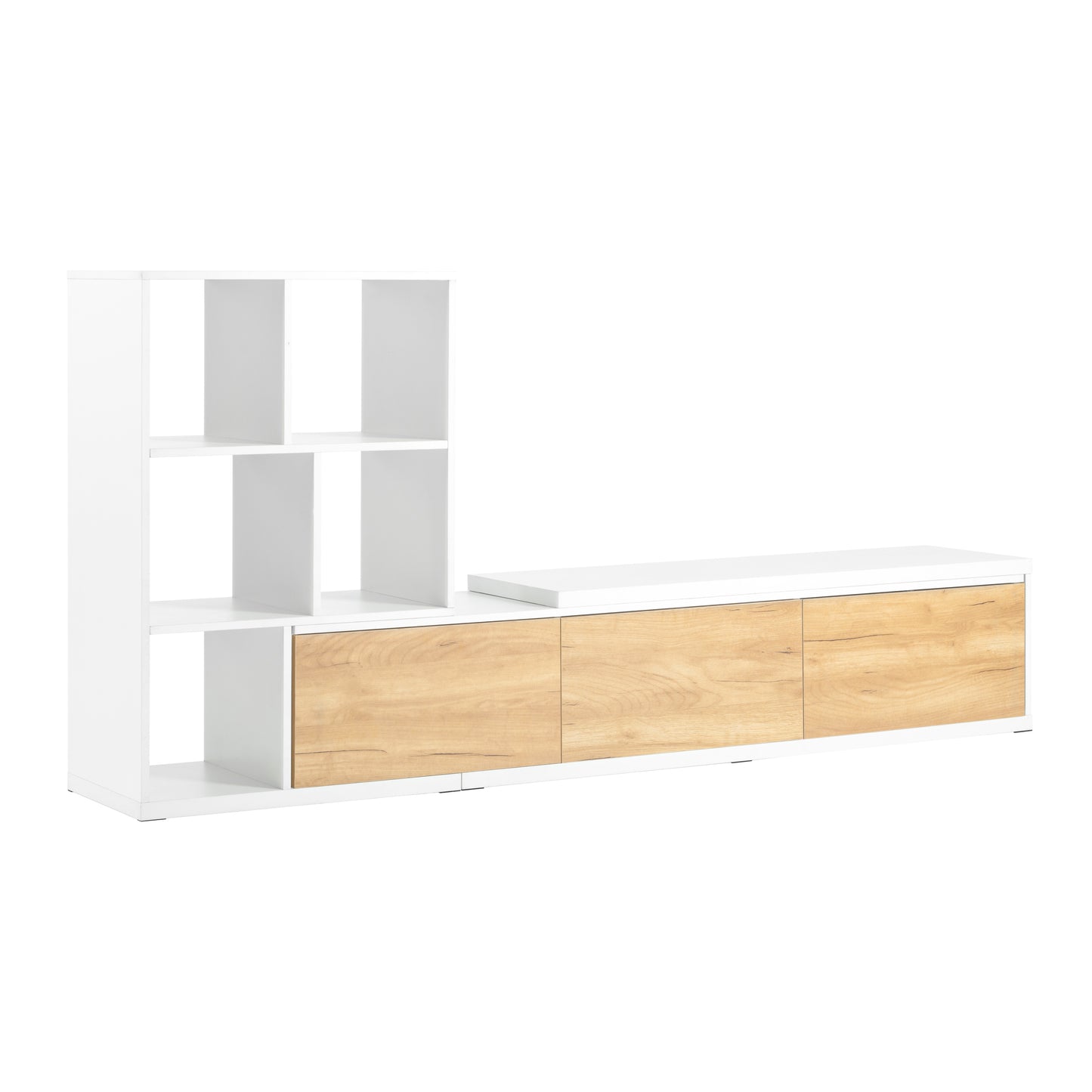 Amity Modern Extendable TV Stand Entertainment Center