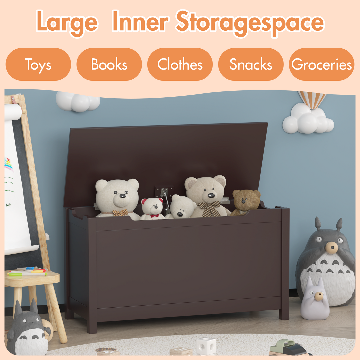 Luz Craftsman Wooden Toy Storage Box