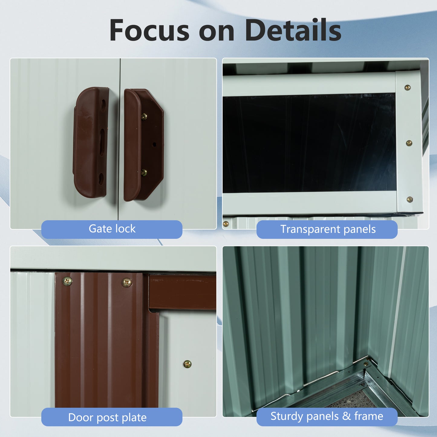Marcel Industrial Outdoor Metal Shed
