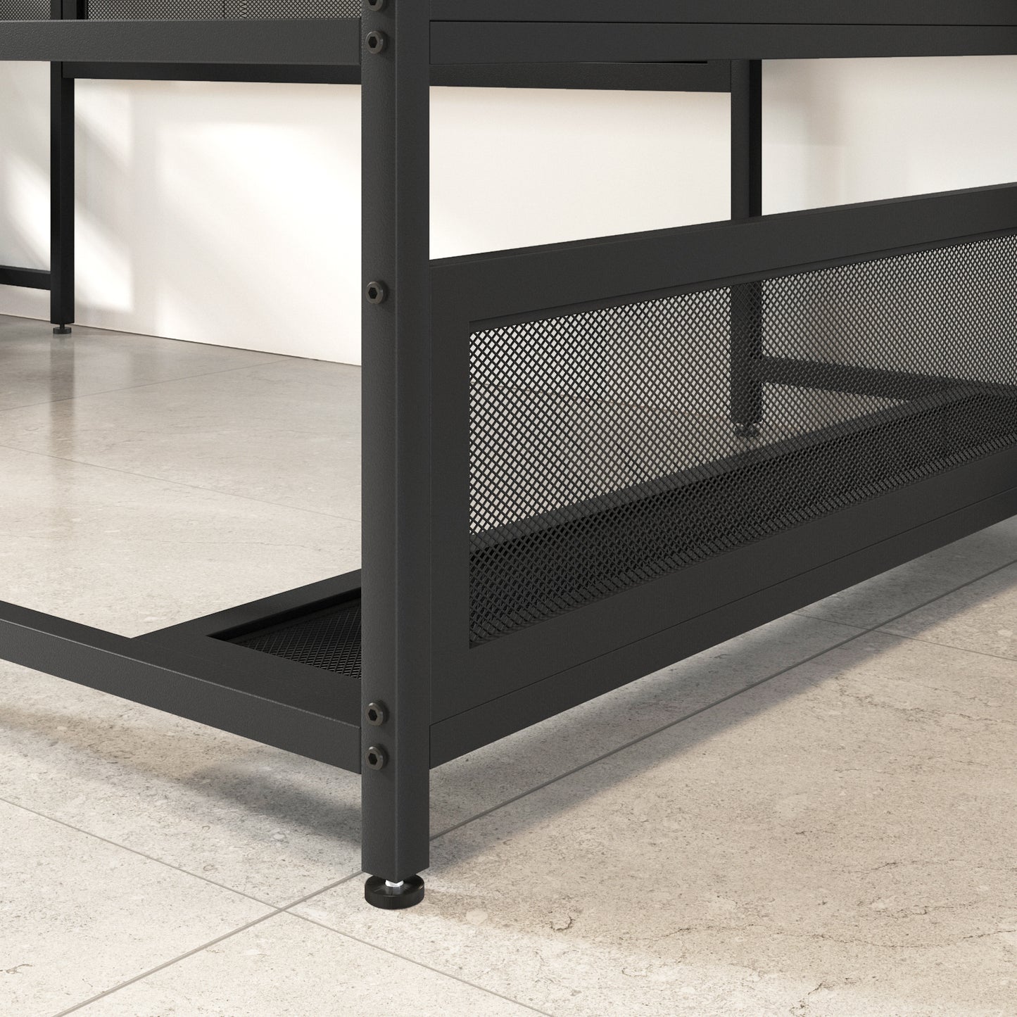 Elmcrest Industrial Vintage U Desk Storage