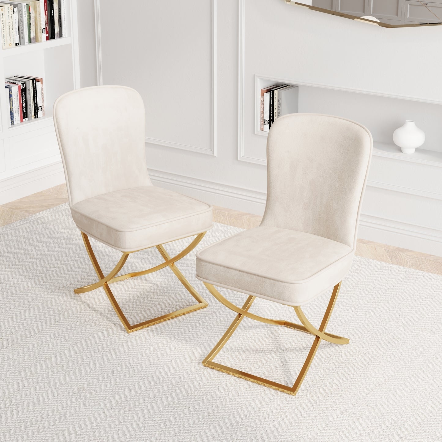 Westport Modern Velvet Dining Chair Set