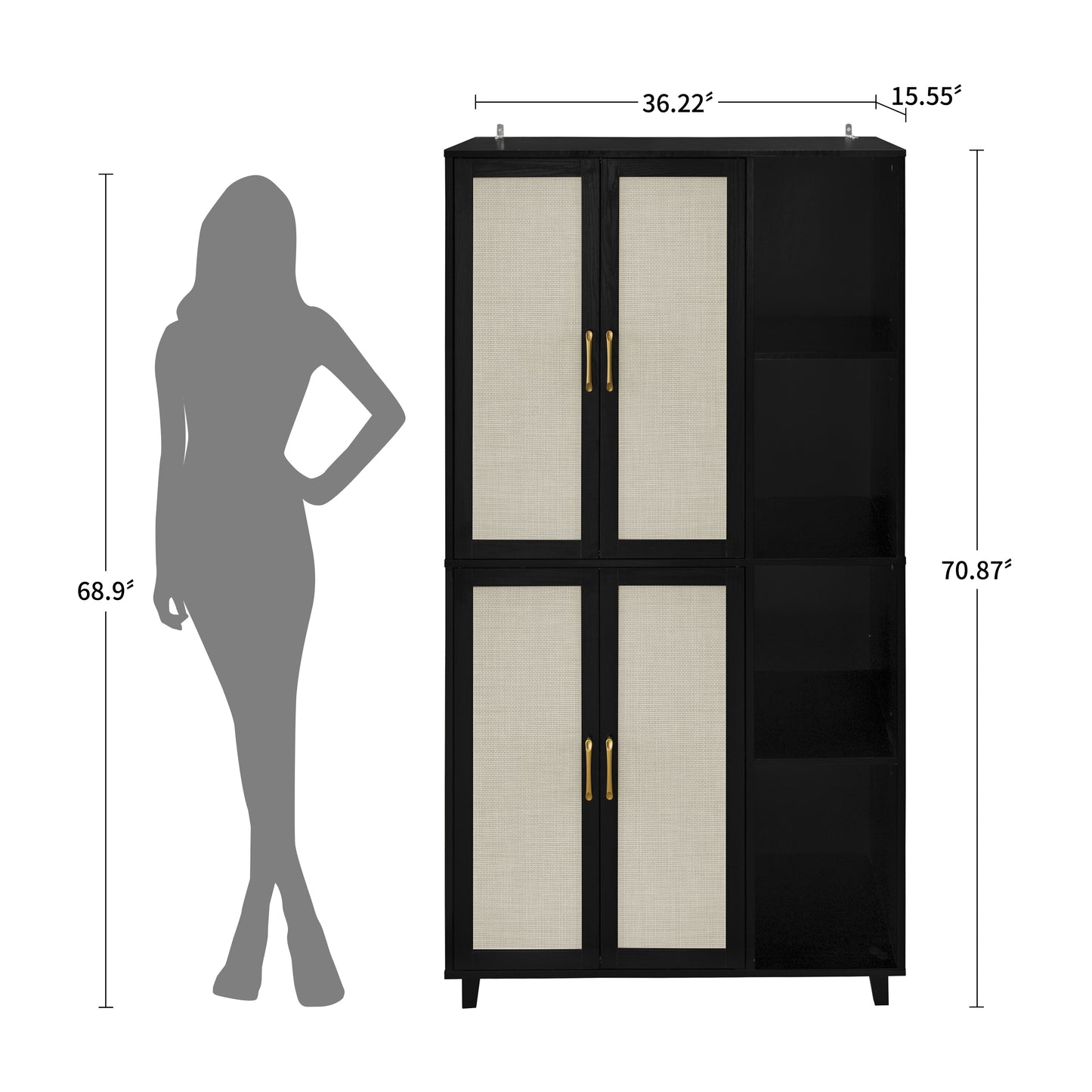 Westport Contemporary Elegant Storage Cabinet