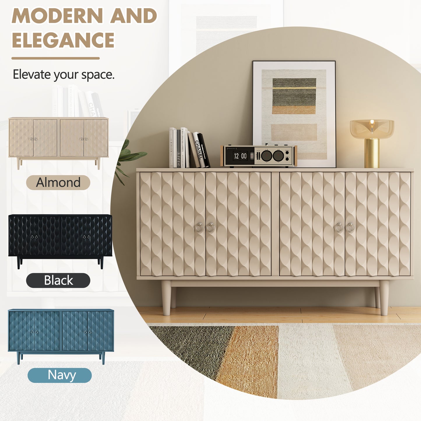 Calista Modern Elegant Simple Sideboard