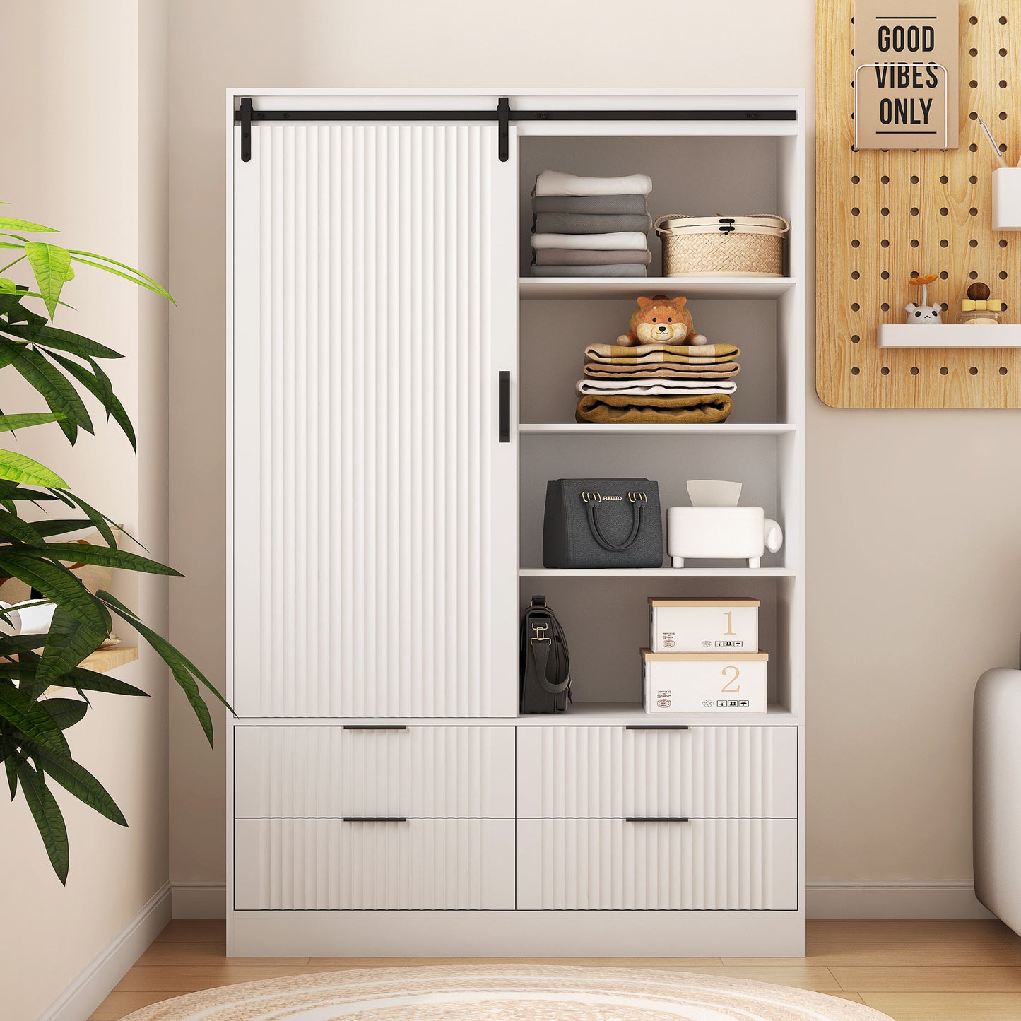 Fremont Contemporary Tall Bedroom Armoire
