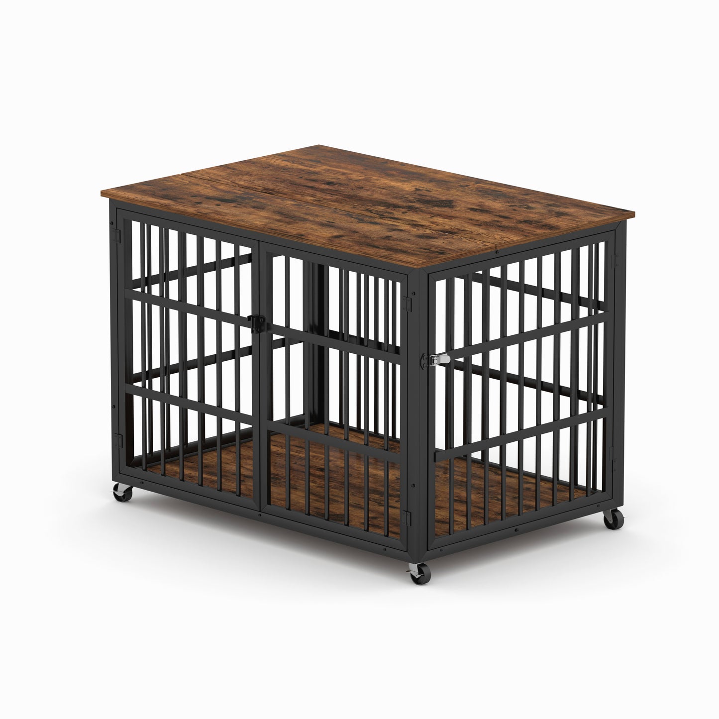 Fitch Industrial Iron Rustic Dog Crate