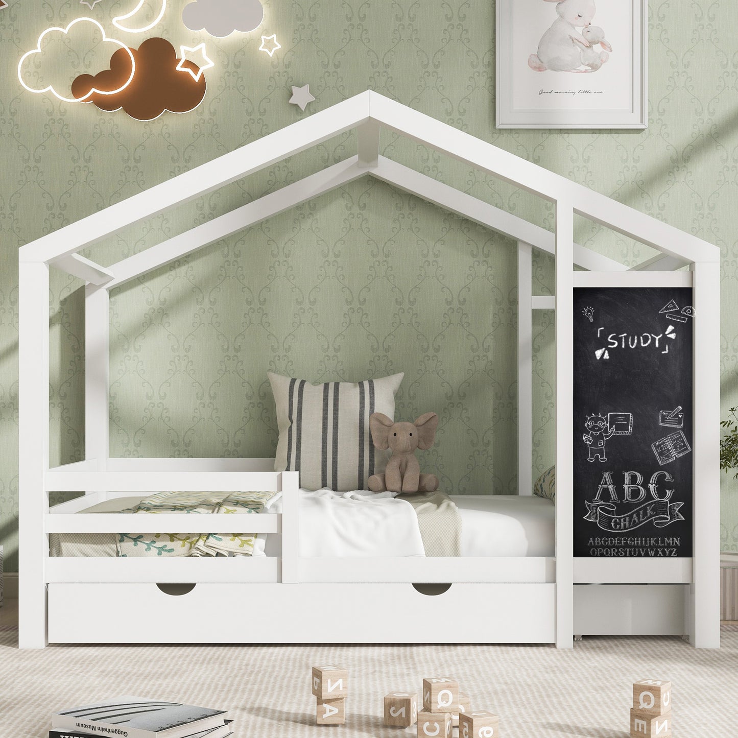 Elmcrest Craftsman Twin House Bed
