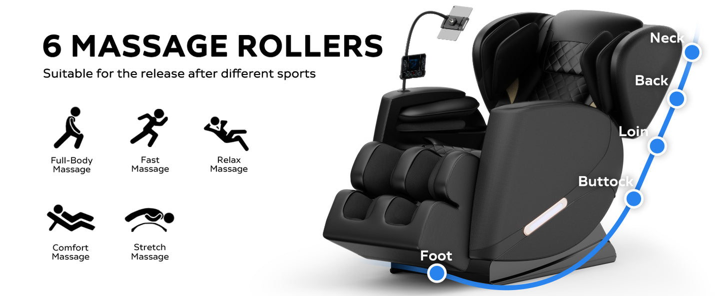 Bartholomew Modern Zero Gravity Massage Chair