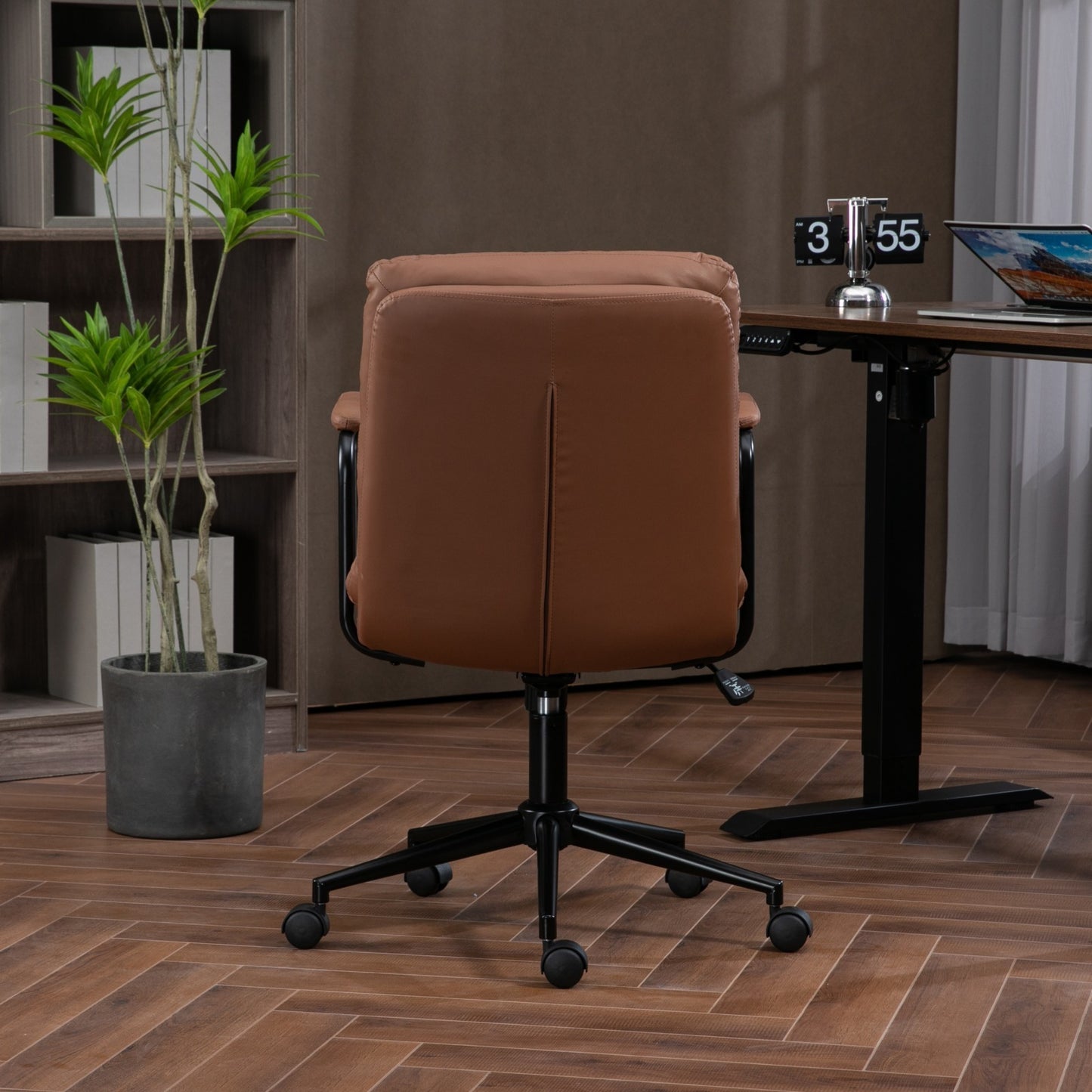 Napa Contemporary Ergo Leather Desk Chair