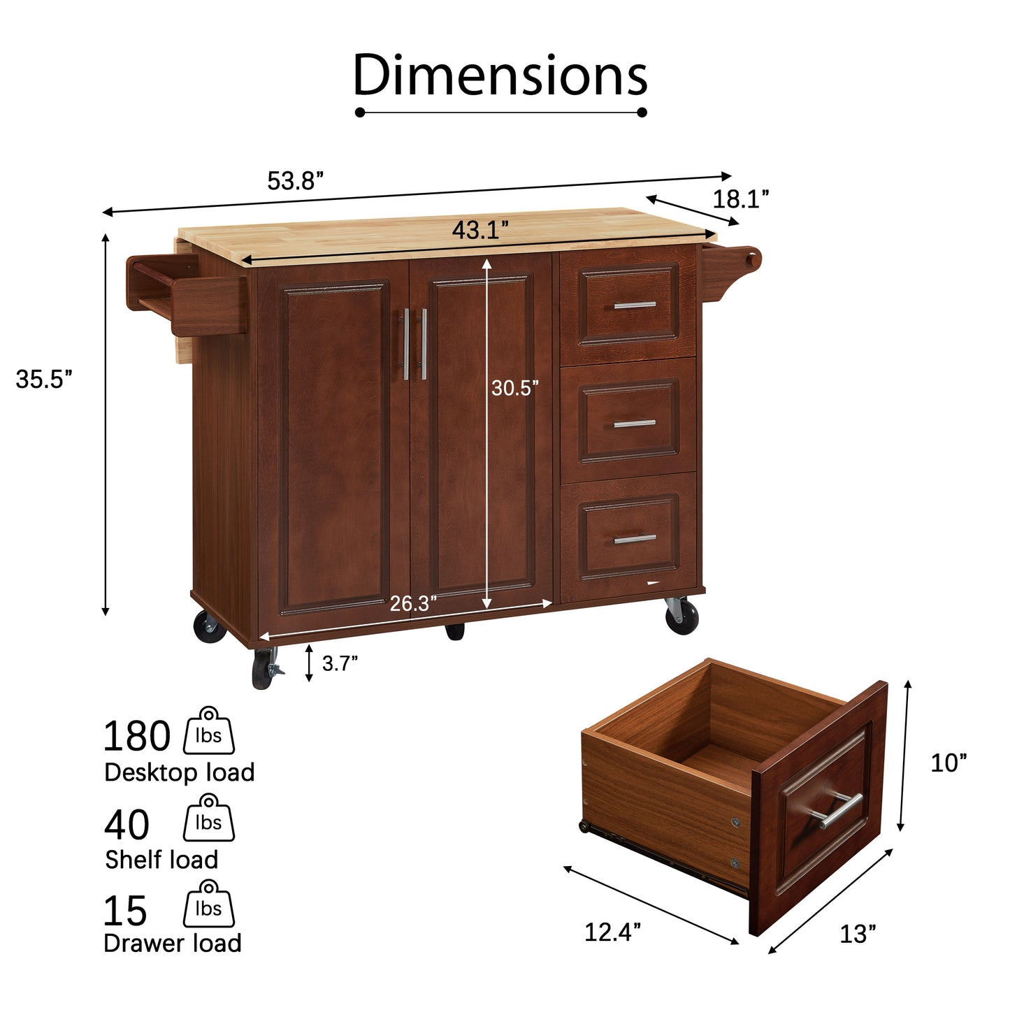Bartholomew Modern Rolling Barn Dining Island