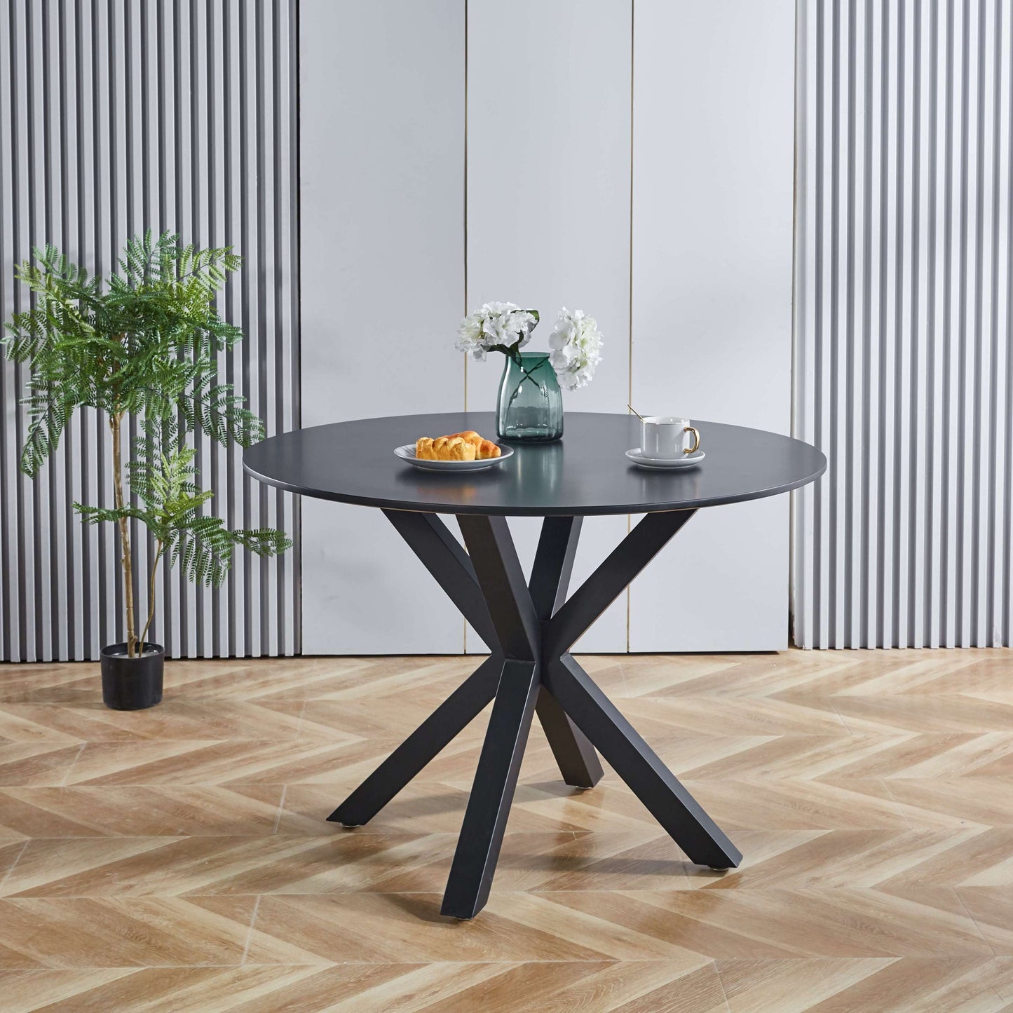 Amity Mid-Century Pedestal Dining Table