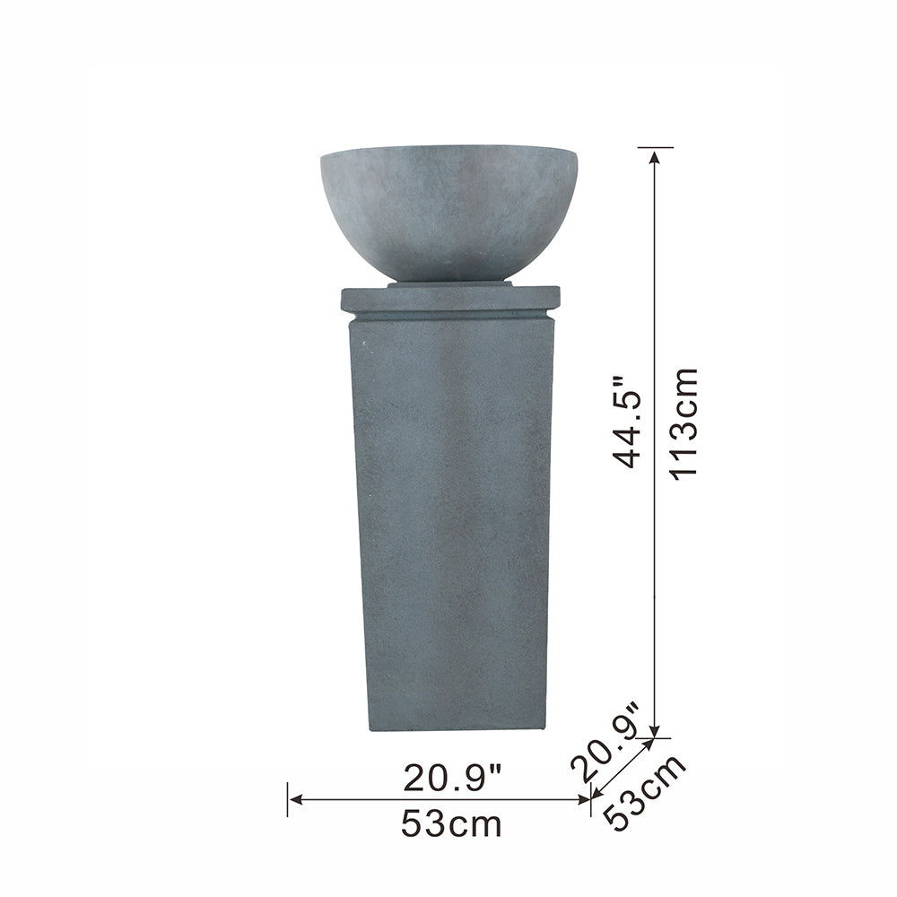 Niles Contemporary Relaxing Outdoor Water Fountain