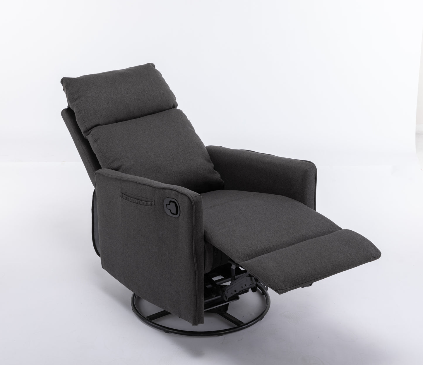 Amity Modern Cotton Linen Rocking Chair