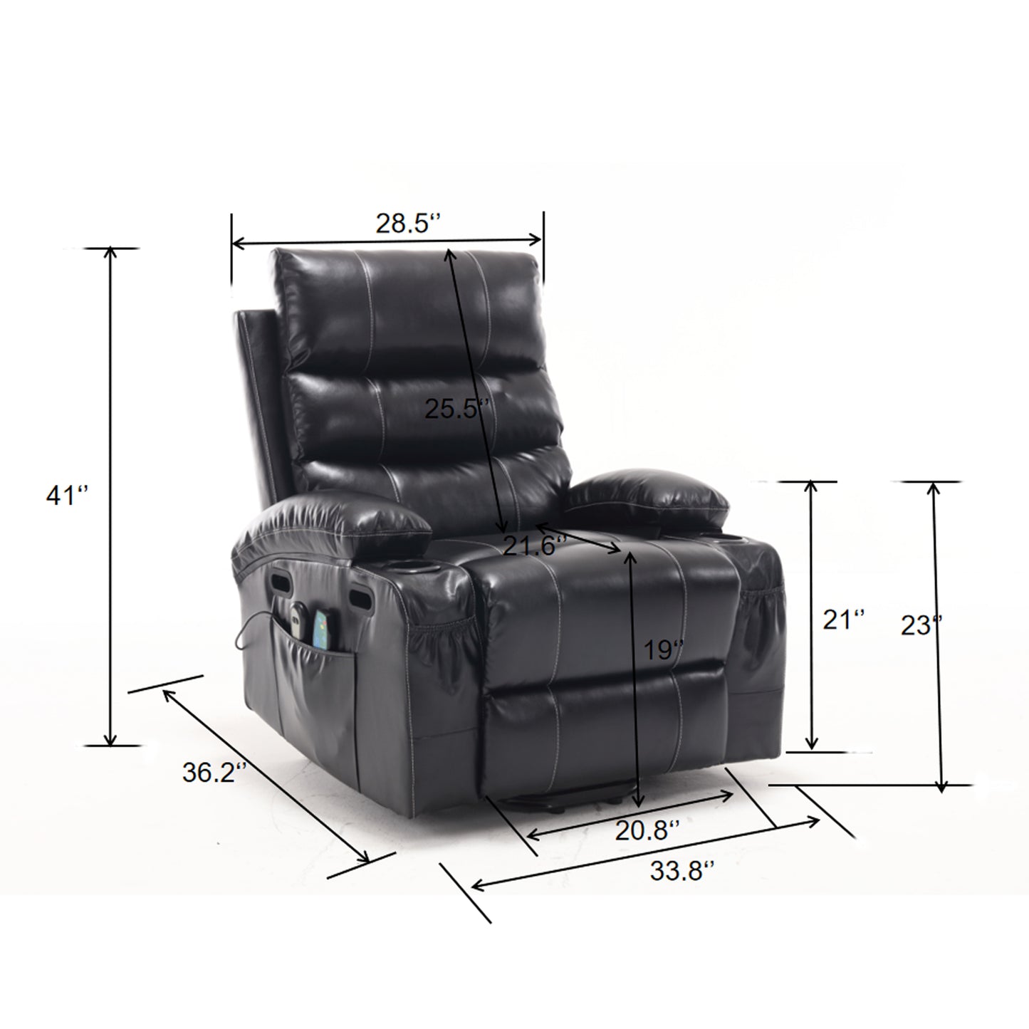 Kingsly Modern Electric Lift Recliner Sofa