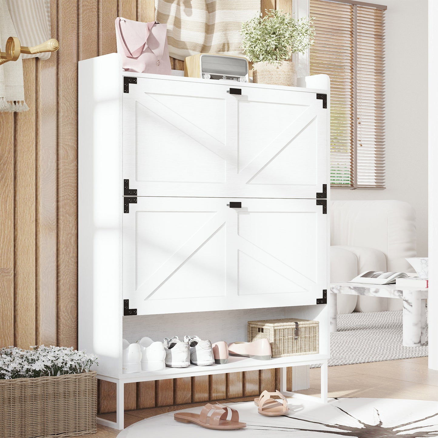 Sonoma Contemporary Shoe Storage Cabinet