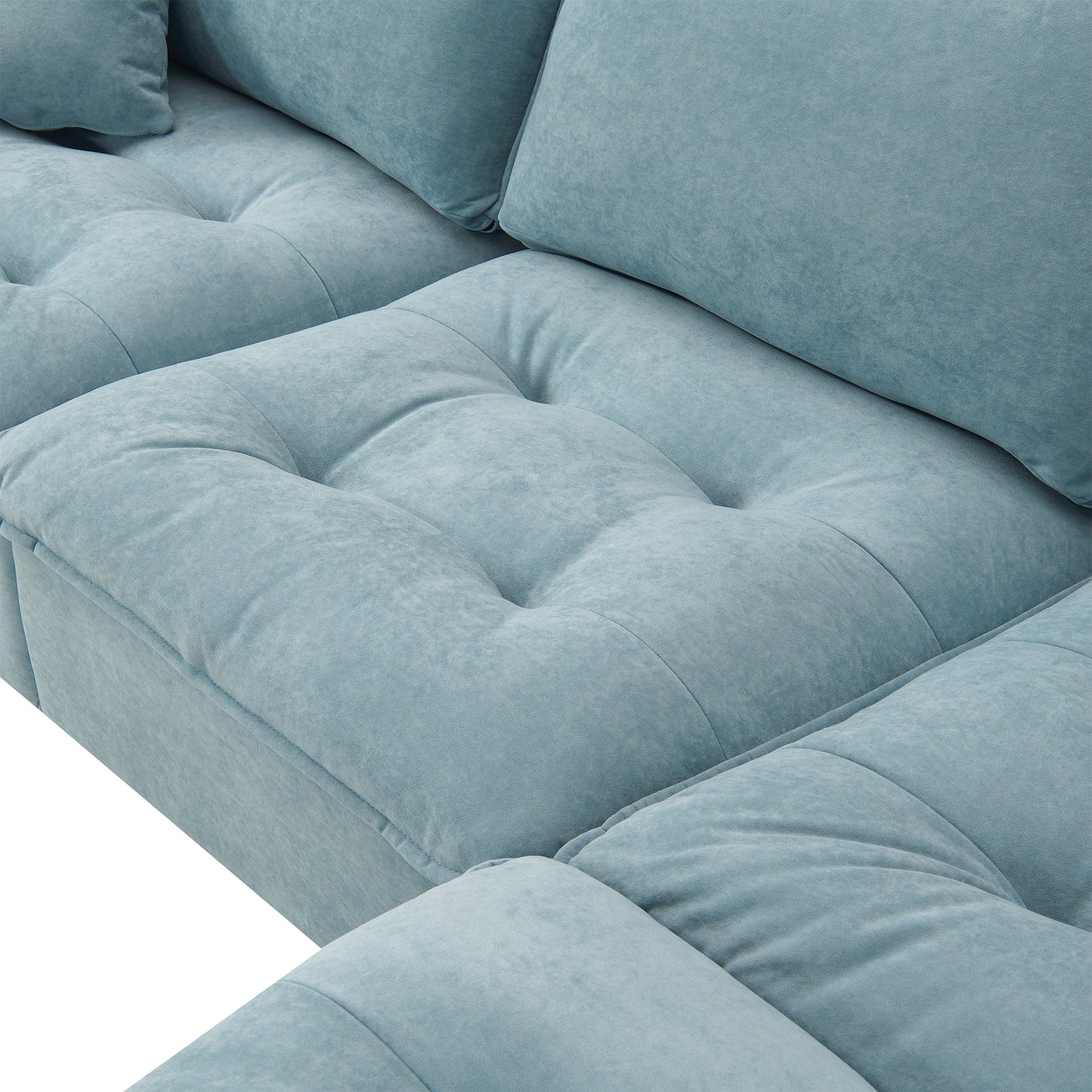 Lula Modern Velvet Convertible Sofa