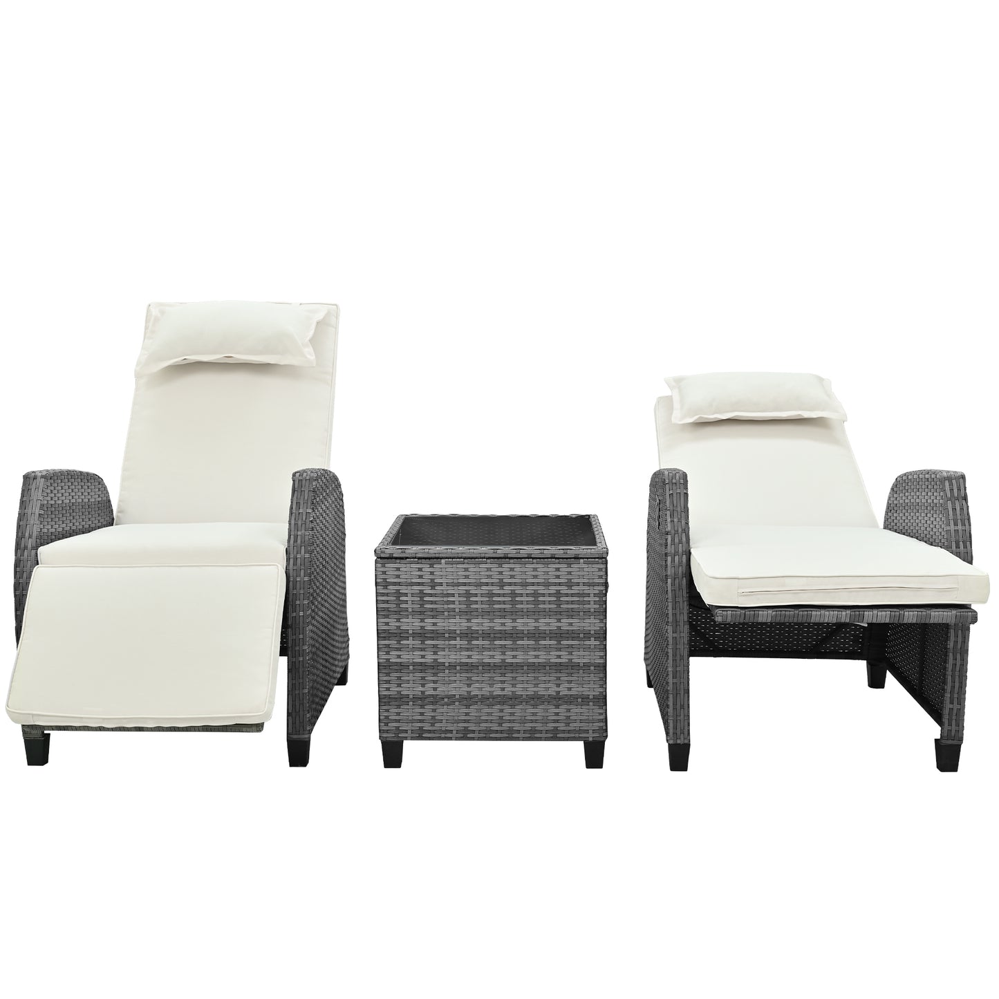 Mission Contemporary Outdoor Auto Lounge Pools Set