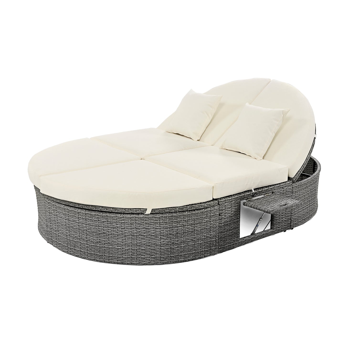 Centerville Modern Chaise Rattan Sun Daybed